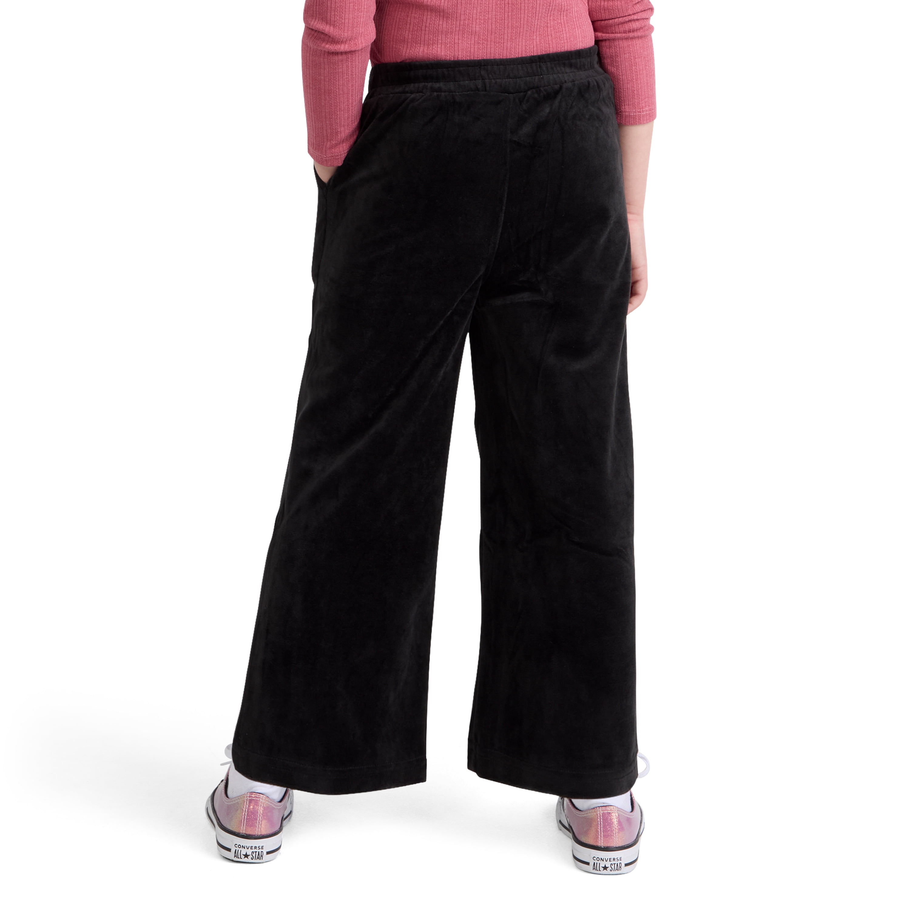 Levi Girls Wide Leg Velour Pant, Size 4-6X