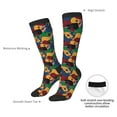 thumbnail image 4 of Honeii Colored Guitars Print Long Socks,Novelty Design Socks Gift for Men and Women,Crew Socks,Calf Socks, 4 of 6