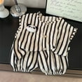 thumbnail image 3 of GBSYEWXS Outfits Sets For Children Girls Fashion Striped Print Long Sleeve Crew Neck Vest Long Pant Casual Beige Outfit Set Size 2 Years-3 Years, 3 of 9