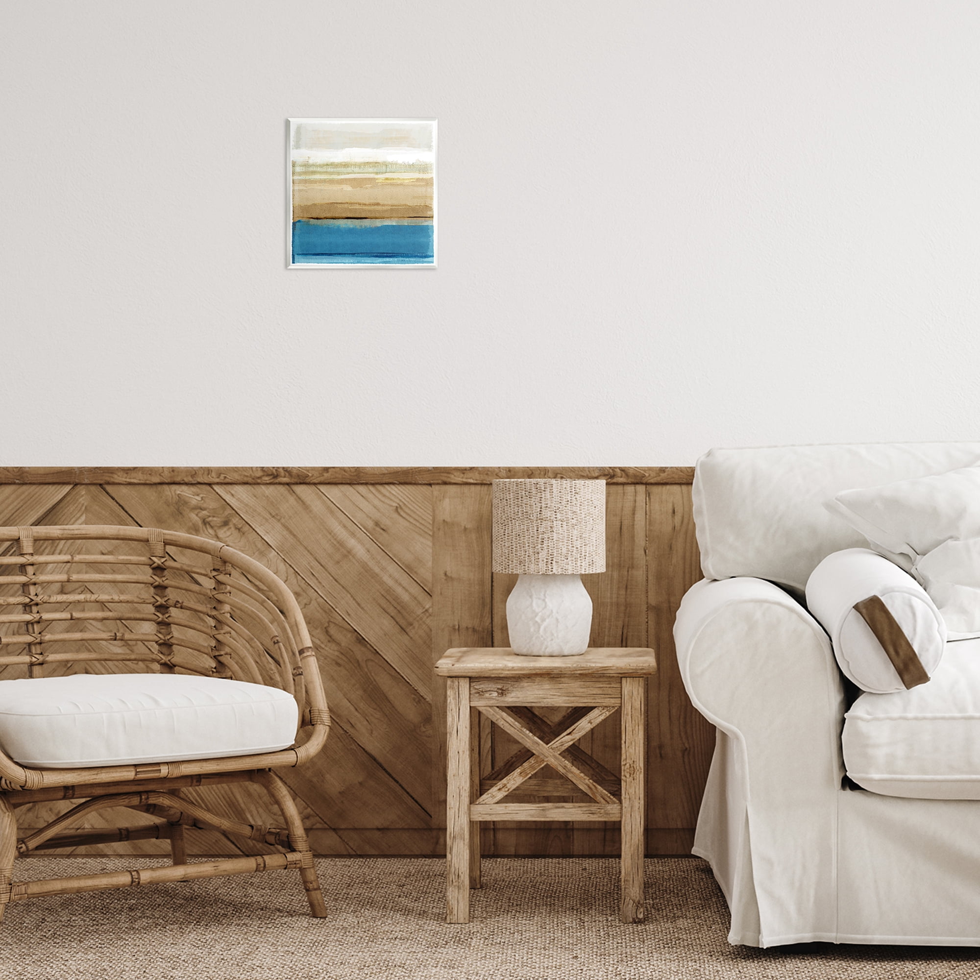 Stupell Industries Nautical Blue Daze Abstract Painting Unframed Art Print Wall Art, 12 x 12