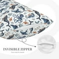 thumbnail image 5 of Fotbe Underwater Animals 1 Pillow Cases - Envelope Closure - Luxury, Extra Soft, Cooling Pillow Covers - Wrinkle, Fade, Stain Resistant-20"x30", 5 of 8