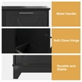 thumbnail image 6 of Veanerwood Tilt Out Trash Cabinet, 10 Gallon Recycling Trash Can Cabinet with Negative ion and deodorizing Function, for Kitchen Dining Room, Black, 6 of 7