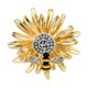 thumbnail image 1 of 1 broche creativo de abeja y margarita, accesorios simples de ramillete de todo fósforo (dorado), 1 of 6