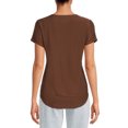 thumbnail image 5 of No Boundaries Juniors Brushed V-Neck T-Shirt with Short Sleeves, 2-Pack, Sizes XS-XXXL, 5 of 5