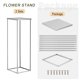 thumbnail image 4 of Soporte de Flores para Bodas Unique Bargains Columna de Metal 23.6 Altura Tono Plateado 2 Uds, 4 of 6