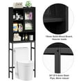thumbnail image 4 of Mr IRONSTONE Bathroom Organizers Over The Toilet Storage Cabinet Shelves Metal and Wood Restroom Shelf Furniture, 4 of 4