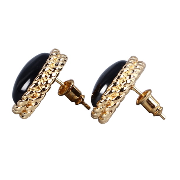 Pendientes De ágata Para Mujer, Pendientes De ágata Vintage Chapados En Cobre, Todo Combina Con Negro Para Citas Femeninas