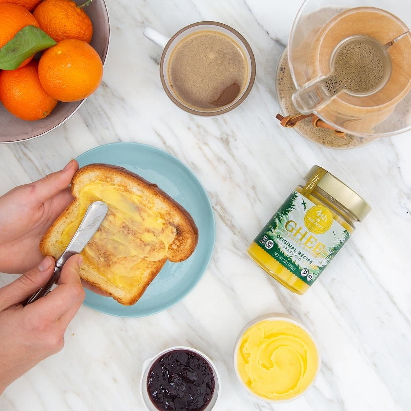 Pack of 6, 4Th Heart Original Ghee, 9 oz