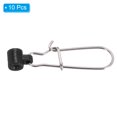 thumbnail image 3 of Uxcell Fishing Line Sinker Slider, with Duo Lock Snap Sinker Slider Weight Connector 8# for Fishing, Black 10Pcs, 3 of 6
