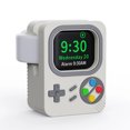 thumbnail image 1 of Support de Chargeur en Silicone pour Apple Watch 8/7/6/5/4/3/SE 45MM Support de Charge avec Base de Design pour Console de Jeu, 1 of 5