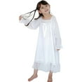 thumbnail image 6 of EnJoCho Girls' Vintage Dresses, Cotton Princess Sleepshirts, Toddler Girls Cotton Long Princess Nightgown Pajamas Loungewear Dress Casual A Line Dresses, 6 of 6