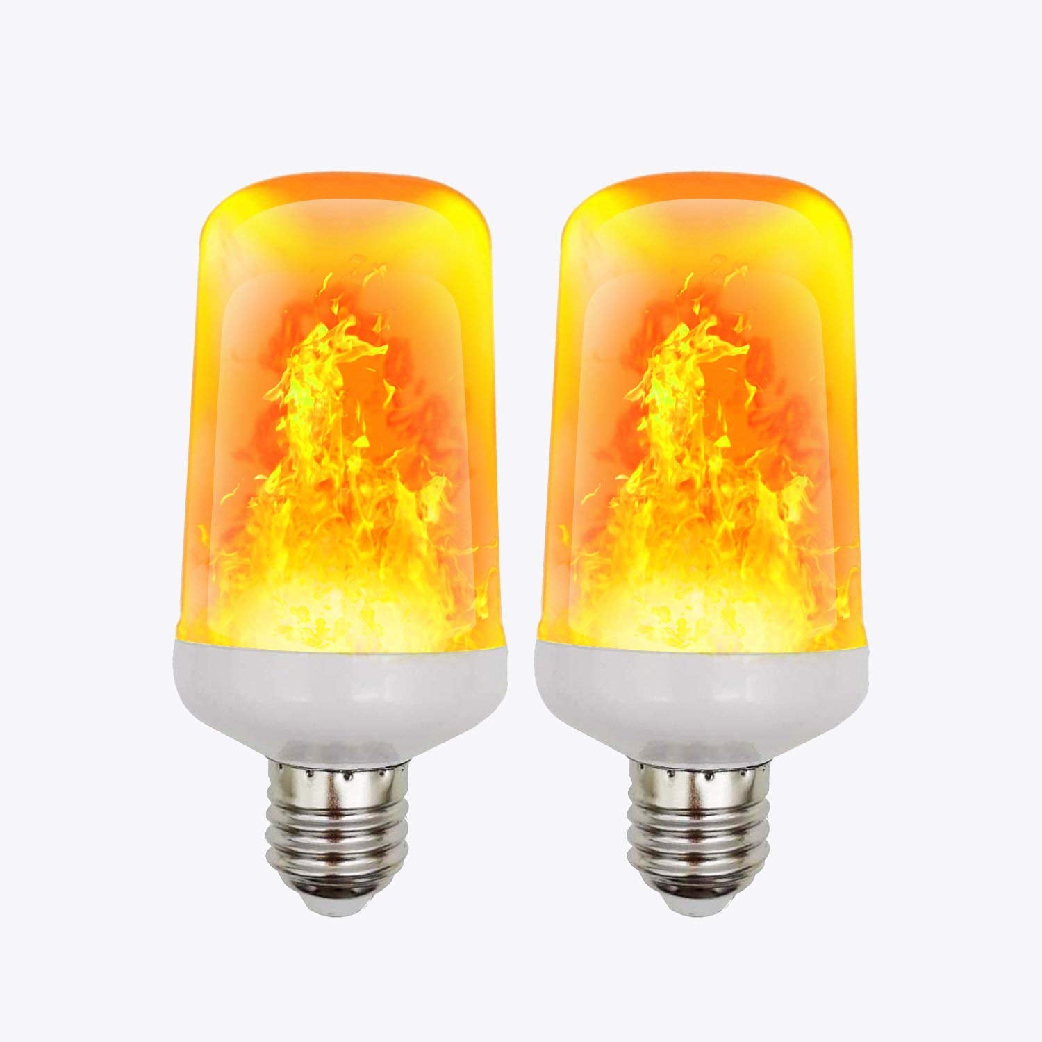 lindre acceptere kasseapparat Lightahead LED Simulated Realistic Burning Fire Flame Effect Flickering Light  Bulb (2 Pack) - Walmart.com