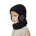 thumbnail image 7 of JMKQLZ Kids Earflap Beanie and Scarf Set, Winter Warm Knit Hat and Neck Warmer Thick Ski Protector Ear Head Hat Scarf Set For Girls Boys, 7 of 7