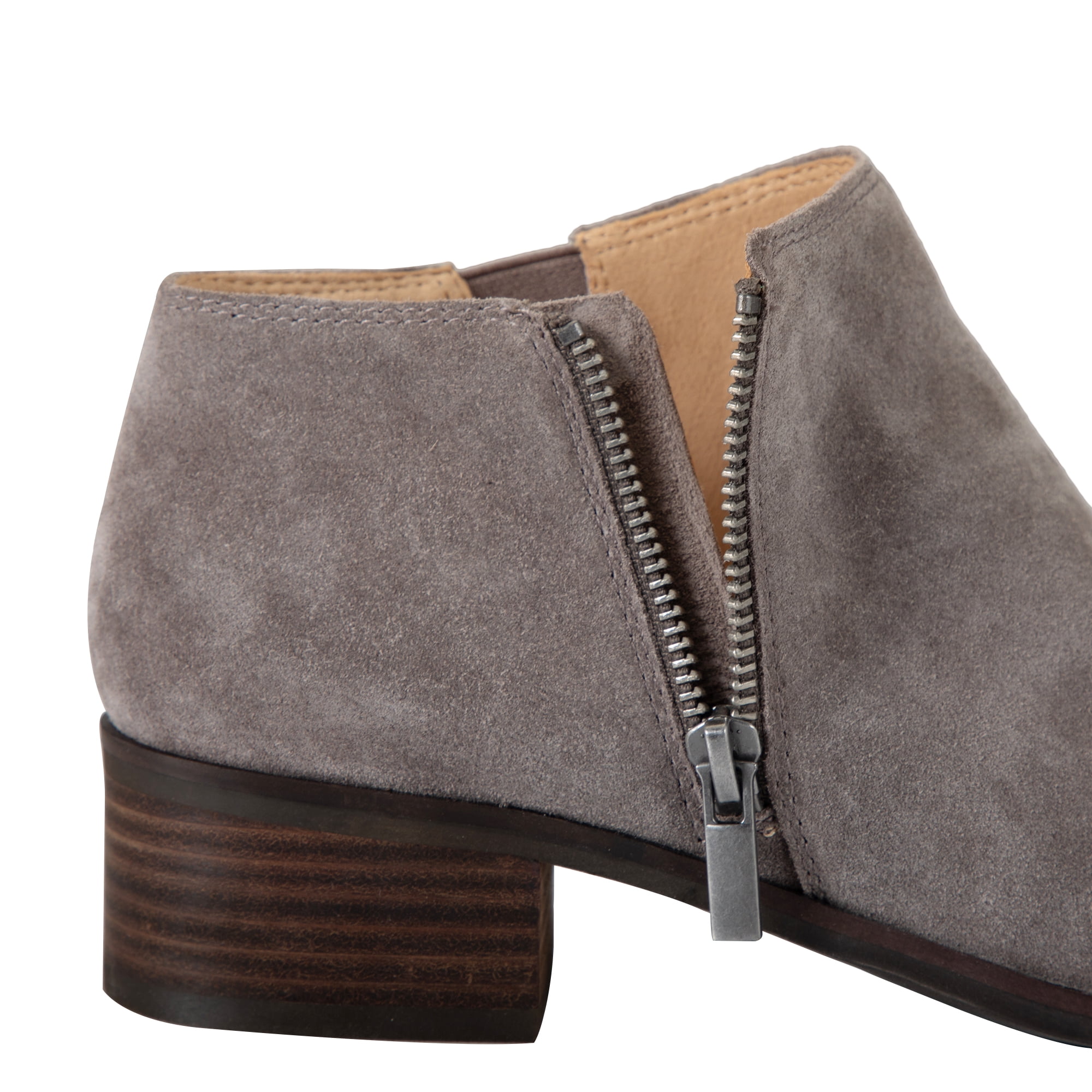 Lowestbest Women's Western Ankle Boots, Casual Low-heeled Shoes, Grey Size 8, Size: Small, Gray