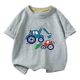thumbnail image 2 of Cethrio Kids Boys Graphic Tees, Short Sleeve Cotton Crewneck Summer Boys T-Shirts Gray Size 10-12 T, 2 of 3