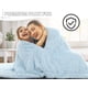 thumbnail image 2 of Manta Sherpa Blanket BENRON de 127 x 152 cm, color azul claro, suave, 2 of 8