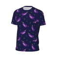thumbnail image 6 of Wukai Eggplant Print Men's Short-Sleeved Mesh T-Shirt,Quick-Dry Short Sleeve Workout T-Shirt-6X-Large, 6 of 8