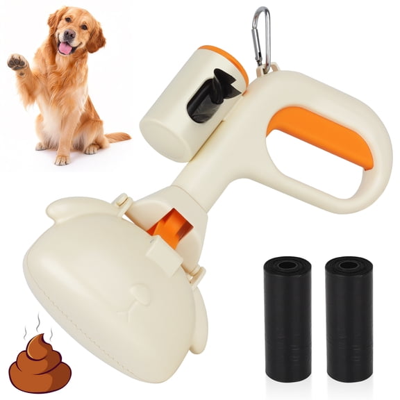 Ocalpur Portable Pooper Scooper for Dogs, Lightweight Durable Pet Waste Picker, Hands-Free Dog Poop Scoop for Grass, Dirt, Yard & Outdoor Cleaning