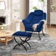 thumbnail image 2 of QinaQin Sillón lazy ergonómico con reposapiés plegable, funda removible y lavable, ideal para lectura y espacios pequeños, 2 of 9