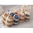 thumbnail image 6 of Kukuzhu Women Stripe Straw Tote Bag Trendy Large Handmade Woven Beach Bag Summer Elegant Travel Shoulder Bag, 6 of 6