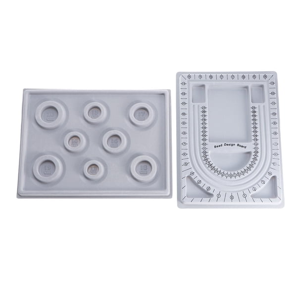2 placas de diseño creativo DIY para hacer joyas, cuentas, pulseras y collares (idioma chino e inglés aleatorio).