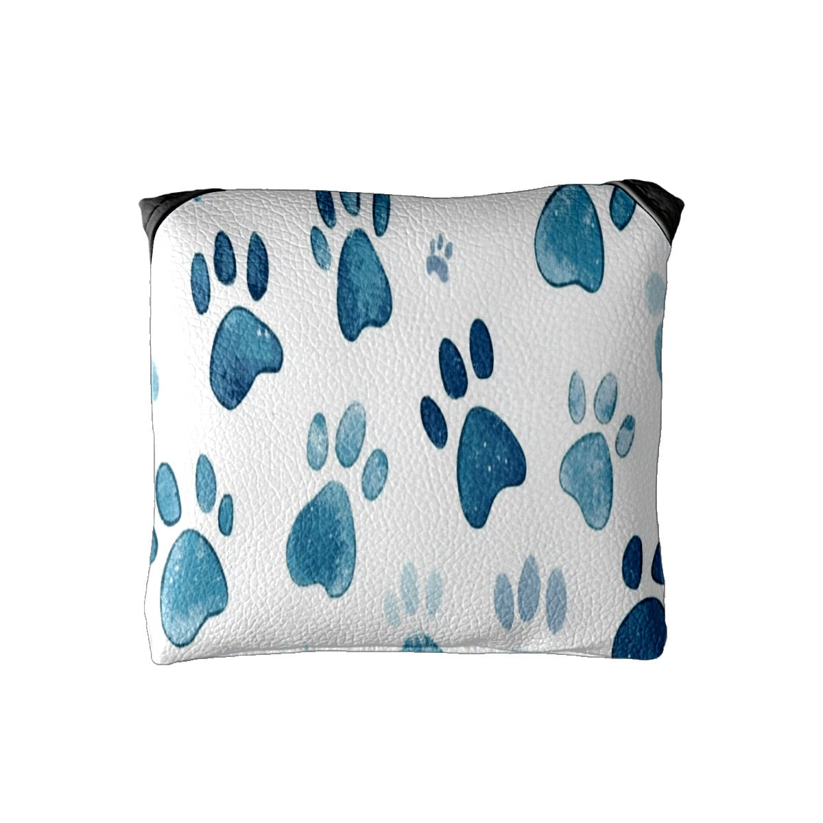 Golf Mallet Putter Cover Premium Leather Golf Putter Head Cover with Magnetic Closure Golf Cover for Men and Women Cute Paw Prints