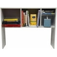 thumbnail image 6 of CRXX The College Cube - 37'' Modern Cubical Computer Desk with Built-in Bookshelf, White Lacquered Wood & Engineered Wood Desk for Dorm, Office & Indoor Use, 6 of 7