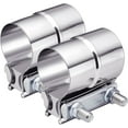 thumbnail image 1 of GFDYREE Exhaust Clamp, Lap Joint Band Clamp Stainless Steel (2.0 Inch,2Pcs), 1 of 5