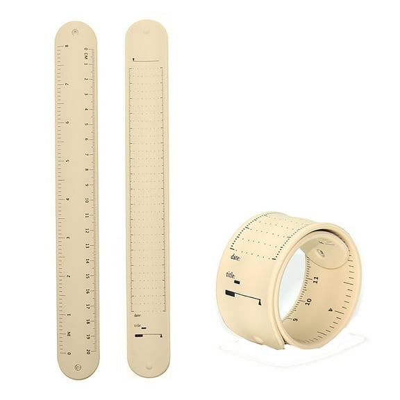 Novelty Funny Toy Wristband Notepad Reusable Note Bracelet Slap Bracelet To Do List Wearable Notepad with Ruler for Daily Study Work and