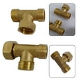 thumbnail image 3 of BTOER High Quality Water Pipe Connector T Shaped Adapter Reliable Replacement For Angle Valves Hoses For Garden Irrigation, A, 3 of 6