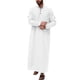 thumbnail image 1 of Bata musulmana larga de estilo árabe para hombre - Botones/Abertura lateral - Poliéster y algodón - Para el día a día/El trabajo - Tallas S-XXXL, 1 of 5