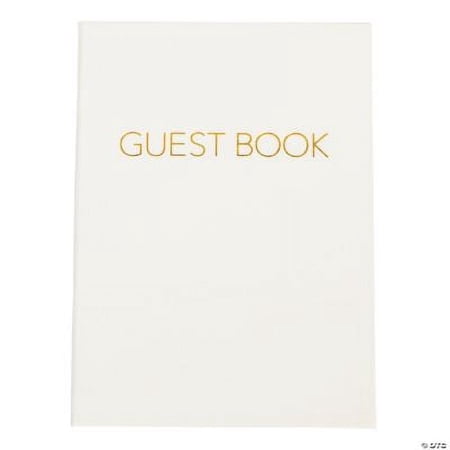 Wedding Guest Book w/Gold Foil Accents, Party & Gift, Home Decor, 1 Piece