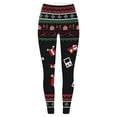 thumbnail image 2 of Christmas Leggings for Women Elastic High Waist Slim Fit Festive Print Thermal Leggings Workout Yoga Pants, 2 of 7