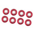 thumbnail image 3 of 8x rodamientos de bolas para monopatín Abec 11 / rodamientos de 608 RS rodamientos de bolas para patines de longboard - rojo Sunnimix  Rodamientos de skateboard 608RS, 3 of 7