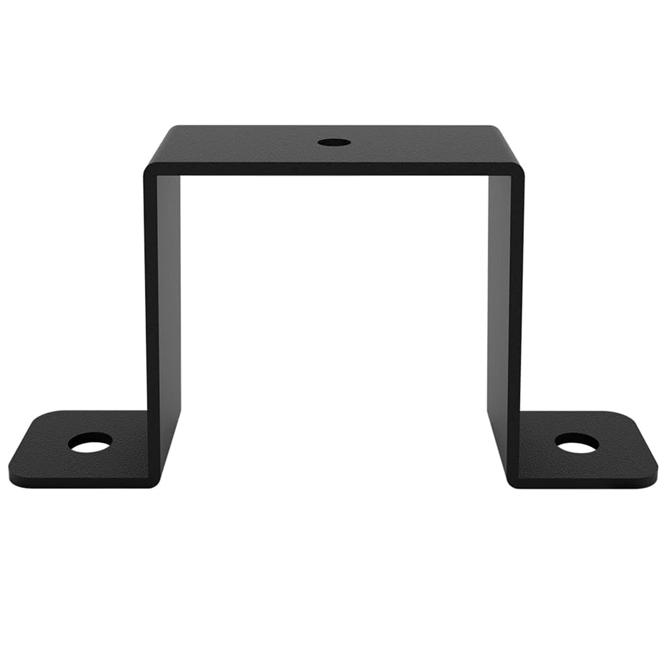 VANROUG 8Pcs Square Tube Strap Clamp, Black Deck Fence Post Tie Bracket,U-Shaped Pipe Clamp Bracket for 2x2 Square Pipe, Powder Coated Black