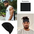 thumbnail image 5 of Airvexalon 4 Pack Sleep Shower Cap mens bonnet Long Hair Dread Loc Braid Elastic Dreadlock Tube for Men Woman-Navy blue, 5 of 5