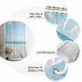 thumbnail image 5 of Small Stall Shower Curtain 48x72 Inch Narrow Half Size Coastal Wooden Bath Curtains Bathroom Decor Welcome Summer Seaside Starfish Shell Waterproof Fabric Shower Curtain Set with Hooks 48 Inch, 5 of 6