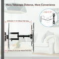 thumbnail image 4 of Mother's Day Sales - LEADZM 26-55" Adjustable Wall Mount Bracket Rotatable TV Stand TMX9003, 4 of 8