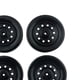 thumbnail image 5 of Neumáticos de plástico duro Llantas duraderas Negro/Rojo para 1/10th per RC Truck (paquete de 4) Llanta negra, 5 of 6