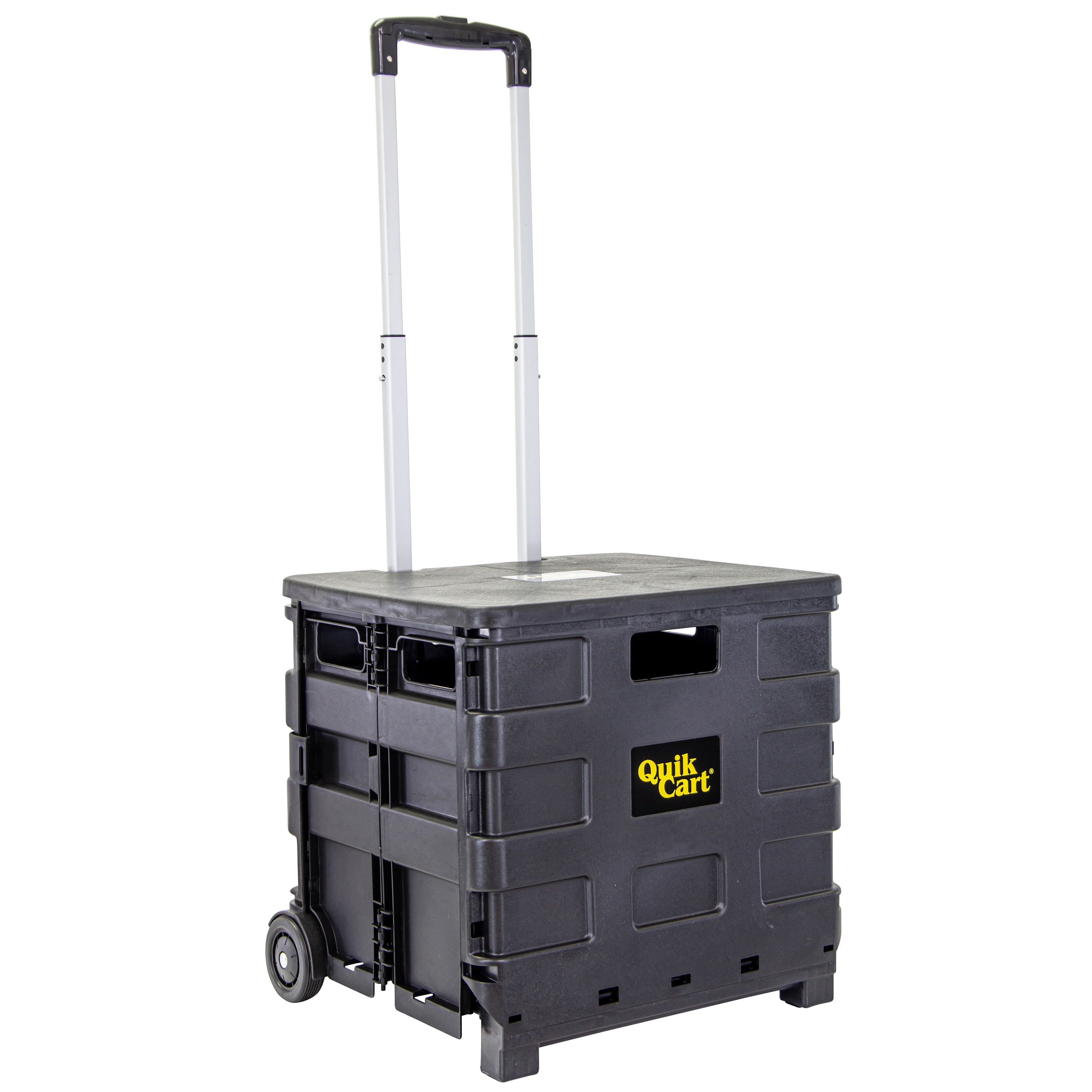 Staples Multipurpose Black Utility Cart with Rolling Handle, Heavy