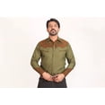 thumbnail image 1 of Camisa Vaquera Cheyenne Bordada Con Gamuza, Gran Herradura, 1 of 3