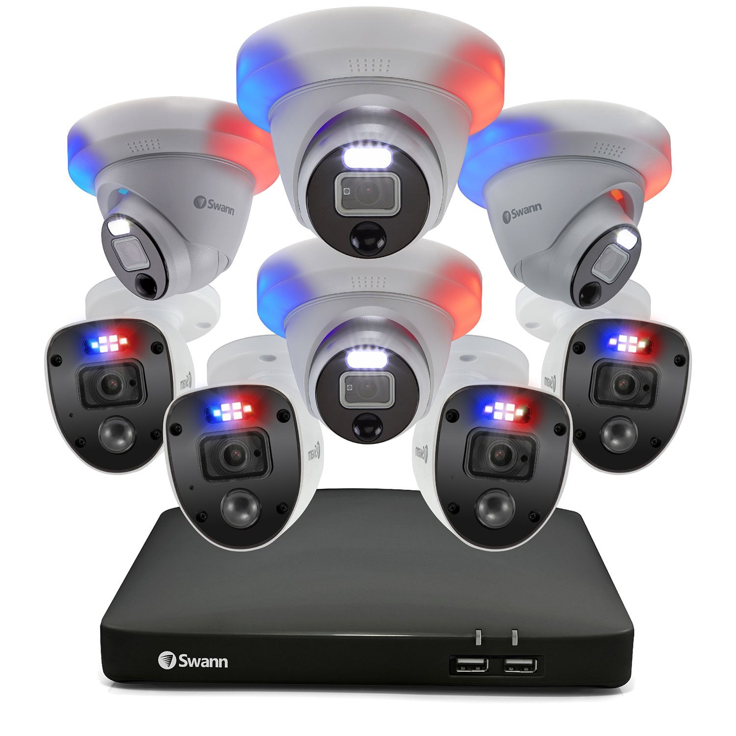 Swann Enforcer 1080p Cameras with 1 TB DVR Security System, 8pk.
