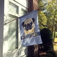 thumbnail image 2 of Carolines Treasures BB1448CHF Fawn Pug Welcome Flag Canvas House Size, 2 of 4