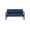 Navy, variant on Cabo Aluminum Loveseat with Gray Frame in Charcoal Cushion