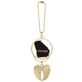 thumbnail image 1 of Pendentif Aile d'Ange Porte-Clés Contour Carte USA, 1 of 4