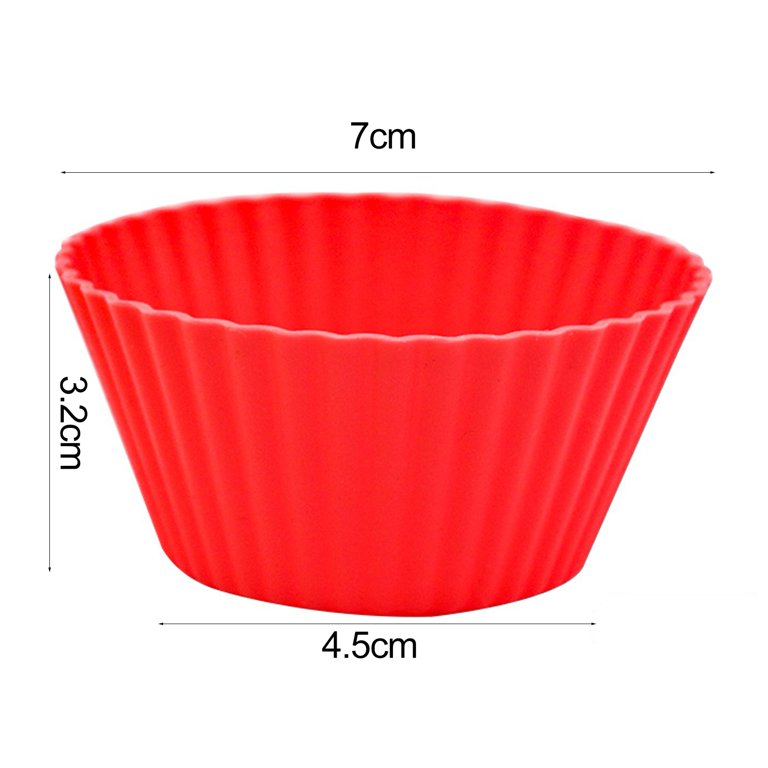 Silicone Cupcake Mold, Heat Resistant Muffin Cup For Home Baking, Round