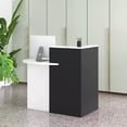 thumbnail image 2 of Harmijoy Front Reception Counter Desk Checkout Office Desk w/Open Shelf & Lockable Drawer, 2 of 7