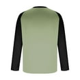 thumbnail image 5 of Stamzod Rash Guard for Men Fashion Patchwork Crewneck Long Sleeve T Shirt Outdoor Casual Sun Shirts for Men Green E XXL, 5 of 5