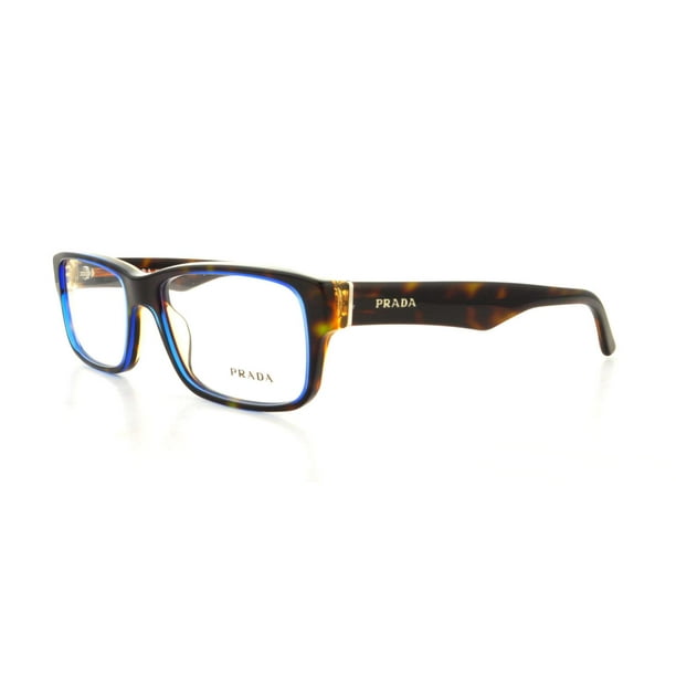 Prada 0pr 16mv Optical Full Rim Rectangle Unisex Eyeglasses Size 55 Denim Clear Lens 