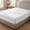 White, variant on 100% Polyester Fitted Sheet,15-inch Deep Pocket,Textured Waffle Weave Bed Sheet,Soft & Comfortable,White,Queen